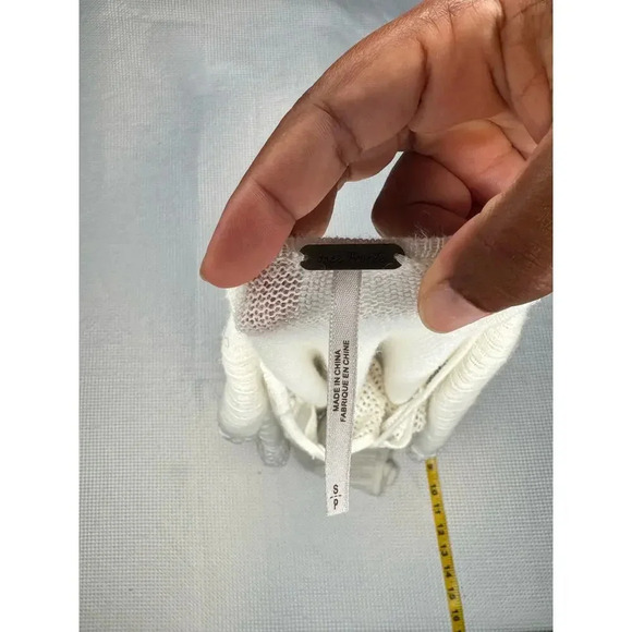 Free People Oversized Dolman Sleeve Crochet Style Top Cream SIZE S - Picture 6 of 7